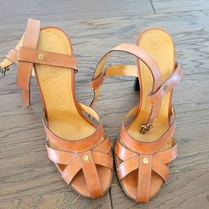 Brown burberry sandals